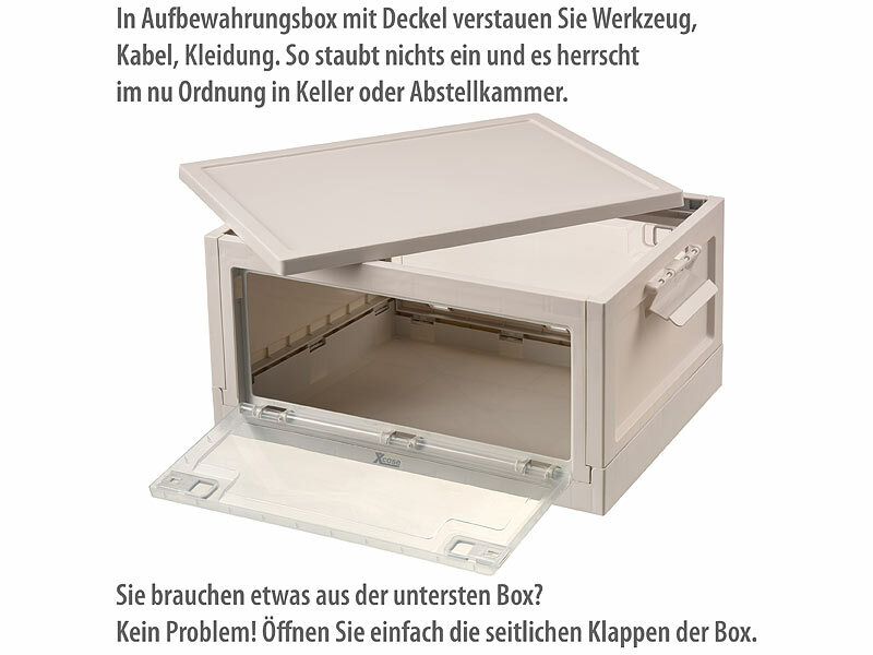 ; Faltbare Aufbewahrungsboxen mit Deckel, MDF-Ablage und seitlichen Klappen, transparent Faltbare Aufbewahrungsboxen mit Deckel, MDF-Ablage und seitlichen Klappen, transparent Faltbare Aufbewahrungsboxen mit Deckel, MDF-Ablage und seitlichen Klappen, transparent Faltbare Aufbewahrungsboxen mit Deckel, MDF-Ablage und seitlichen Klappen, transparent 