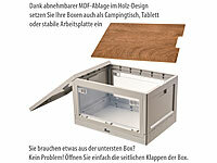 ; Faltbare Aufbewahrungsboxen mit Deckel und seitlichen Klappen, transparent Faltbare Aufbewahrungsboxen mit Deckel und seitlichen Klappen, transparent Faltbare Aufbewahrungsboxen mit Deckel und seitlichen Klappen, transparent 