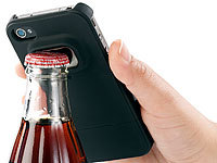 Xcase Schutzhülle mit integriertem Flaschenöffner für iPhone 4/4s, schwarz