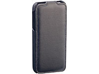 Xcase Stilvolle Klapp-Schutztasche für iPhone 5/5s/SE, schwarz