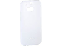 Xcase Ultradünnes Schutzcover für HTC One (M8) weiß, 0,3 mm