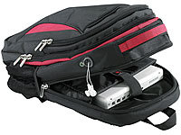 Xcase Notebook-Rucksack mit XL-Stauraum & MP3-Player-Tasche