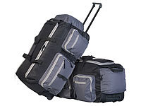 Xcase 2er-Set faltbare XL-Reisetaschen mit Trolley-Funktion & Teleskop-Griff; Schutzhüllen für Koffer, Staub- und wasserdichte Mini-Koffer Schutzhüllen für Koffer, Staub- und wasserdichte Mini-Koffer Schutzhüllen für Koffer, Staub- und wasserdichte Mini-Koffer 