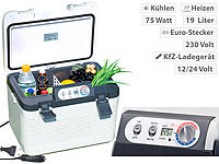 Xcase Thermoelektrische Kühl-/Wärmebox, LED-Anzeige, 12/24 & 230 V, 19 Liter; Elektrische Kühltaschen Elektrische Kühltaschen Elektrische Kühltaschen 
