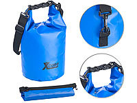 Xcase Wasserdichter Packsack, strapazierfähige Industrie-Plane, 10 l, blau