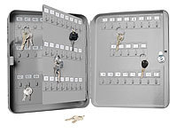 Xcase Stahl-Schlüsselschrank für 93 Schlüssel,  mit 2 Sicherheitsschlüsseln; Tresore mit Zahlenschloss Tresore mit Zahlenschloss 