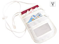 Xcase Unisex-Brustbeutel mit RFID-Schutz, Reise-Organizer, 4 Fächern, beige; RFID-Kartenetuis RFID-Kartenetuis RFID-Kartenetuis 