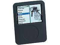 Xcase Silikon-Hülle für iPod Nano III mit Kabel-Manager schwarz