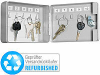 Xcase Mini-Stahl-Schlüsselschrank für 10 Schlüssel, Versandrückläufer; Tresore mit Zahlenschloss 