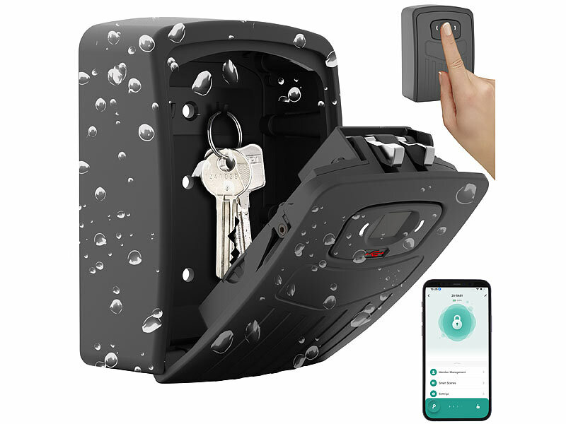 ; Mini-Schlüssel-Safe mit Bluetooth und App Mini-Schlüssel-Safe mit Bluetooth und App Mini-Schlüssel-Safe mit Bluetooth und App 